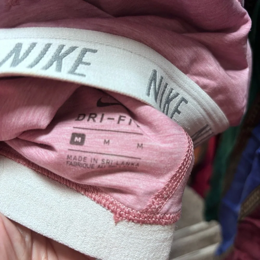 3/$15 Nike light pink  halter athletic sports bra size M